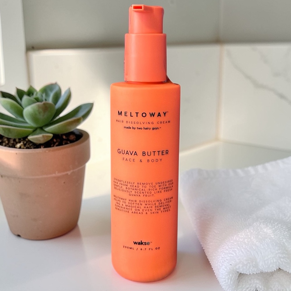 Wakse. Meltoway Guava Butter Face & Body Hair Dissolving Cream.  6.7 oz